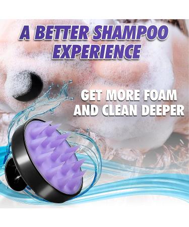 Silicone Scalp Massager & Wet Shampoo Brush for Men & Women - Exfoliating Scrub & Dandruff Remover for Shower - Buy Online on GoSupps.com