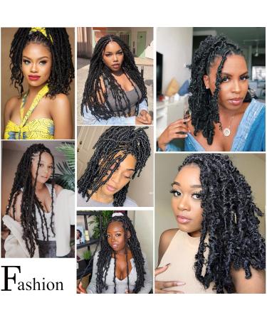 Ahrencan 24 Inch Butterfly Locs Crochet Hair 6 Packs Prelooped Distressed Faux Locs for Women - Long Black Synthetic Braid Hair Extension (1B) - Buy Online on GoSupps.com