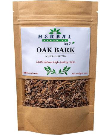 Oak Bark Tea Dried Herb 100g - Quercus robur cortex - Herbal Remedies by J. - Dab kora - Buy Online on GoSupps.com