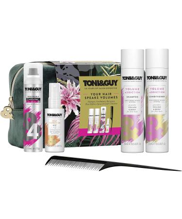 Toni&Guy Volume Styling Bag Collection Gift Set with Multipurpose Comb - 4 Piece Set for Her - Buy Online on GoSupps.com