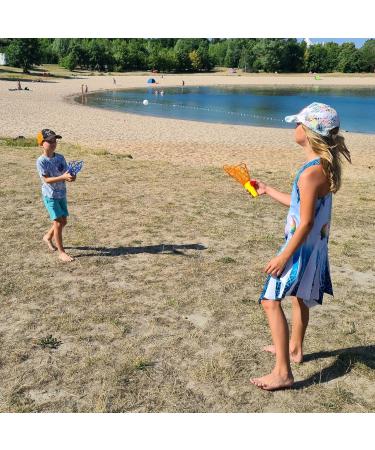 Alldoro 60043 XXL Catch Ball Game Set for 2 Kids - 4 Colorful Pieces with Cups & Balls - 26 cm Plastic Fun for Outdoor Play - Buy Online on GoSupps.com