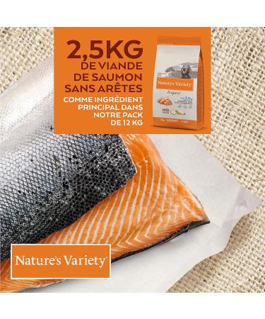 Nature's Variety Original No Grain - Junior Dog Food for all sizes - Grain Free - with Boneless Salmon - 12kg - Buy Online on GoSupps.com