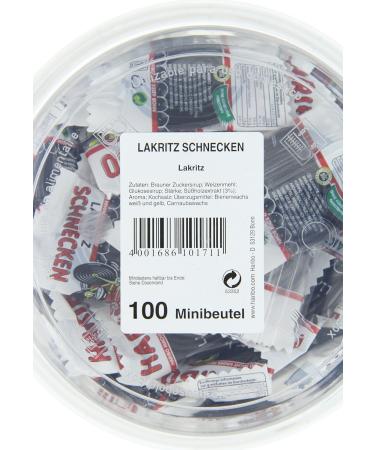Buy Haribo Liquorice Snails - 100 Mini Bags (1 Pack 1.27 kg) | International Shipping Available - Buy Online on GoSupps.com