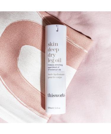 this works Skin Deep Dry Leg Oil - 9 Essential Oils for Soft, Shiny Skin - 120ml - Buy Online on GoSupps.com