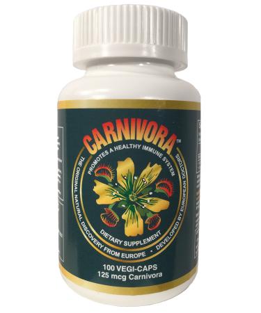 Carnivora Vegi-Caps - All Natural Gluten Free Vegan Friendly Capsules to Reduce Fatigue Strengthen and Support Your Immune System (100 Capsules)