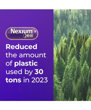 Nexium 24HR Acid Reducer Heartburn Relief Capsules for All-Day and All-Night Protection from Frequent Heartburn Heartburn Medicine with Esomeprazole Magnesium - 42 Count - Buy Online on GoSupps.com