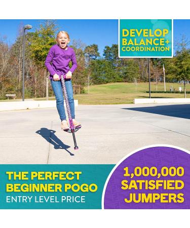 Flybar Foam Jolt Pogo Stick for Kids Ages 6+ | 40-80 lbs | Perfect for Beginners | Leopard Design - Buy Online on GoSupps.com
