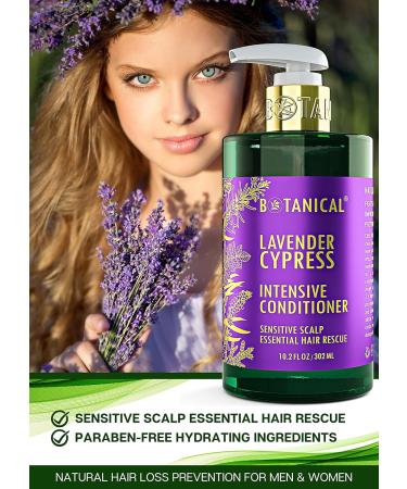 Botanical Hair Growth Conditioner for Sensitive Scalps | Anti-Hair Loss Lavender Conditioner | Thinning Hair Solutions for Women & Men | 10.2 Fl Oz - Cypress - Buy Online on GoSupps.com