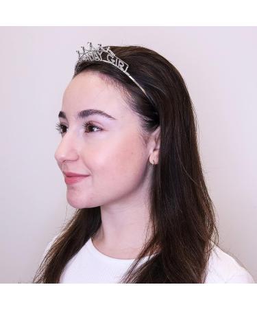 FROG SAC Birthday Girl Crown Headband - Rhinestone Princess Tiara for Kids & Teens - Buy Online on GoSupps.com