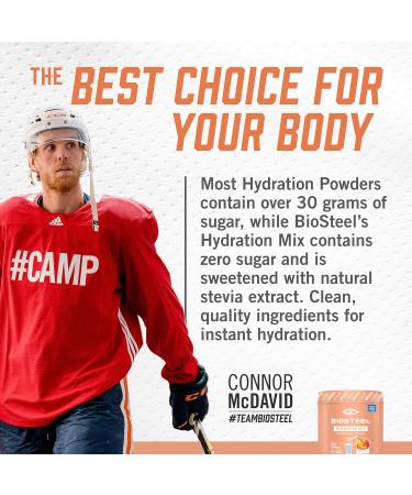 BioSteel Hydration Mix Great Tasting Hydration with Zero Sugar + No Artificial Flavours or Preservatives (Peach Mango | Rainbow Twist) 20 Servings per Tub 140 g (Pack of 1) Mix + Hydration Mix 20 Servings per Tub - Buy Online on GoSupps.com