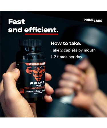 Prime Labs Men's Testosterone Booster 2 Pack - Stamina  Endurance & Strength - 120 Caplets - Buy Online on GoSupps.com