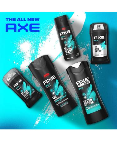 AXE Apollo Body Spray Deodorant for Long-Lasting Odor Protection Sage & Cedarwood Deodorant for Men Formulated Without Aluminum 4 Ounce (Pack of 8) - Buy Online on GoSupps.com