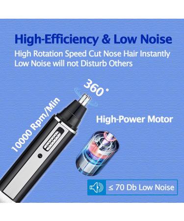 USB Rechargeable Nose Hair Trimmer for Men | 4-in-1 Painless Beard & Body Hair Clipper | Waterproof Dual-Edge Blades | Easy Cleansing - Buy Online on GoSupps.com