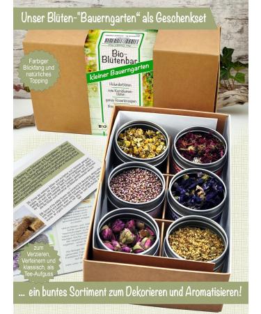 Organic Gift Set: 6 Different Organic Flowers | Cottage Garden Christmas Gift | Direct & Friendly Shipping Worldwide - Buy Online on GoSupps.com