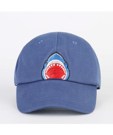 LANGZHEN 100% Cotton Kids Baseball Cap Hat - Adjustable Sun Hat for Boys and Girls - Navy Shark Design - Buy Online on GoSupps.com