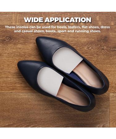 5 Pair Half Insoles - Unisex Shoe Inserts for Half Size Adjustment - 5 Pack Medium - Buy Online on GoSupps.com