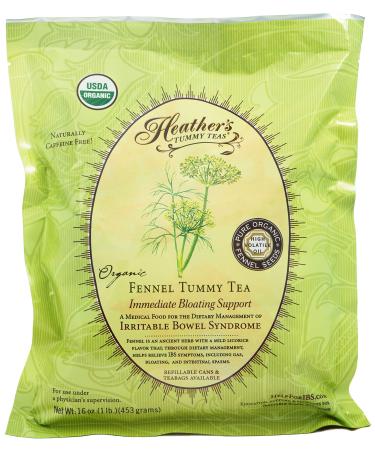 Heather's Tummy Care Tummy Teas Organic Fennel Tea Caffeine Free 16 oz (453 g)