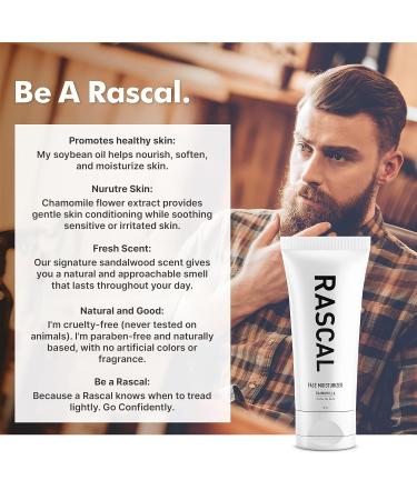 Racal Men's Face Moisturizer - Nourishing & Hydrating Paraben-Free Cruelty-Free with Chamomile & Sandalwood 4 Oz - Buy Online on GoSupps.com