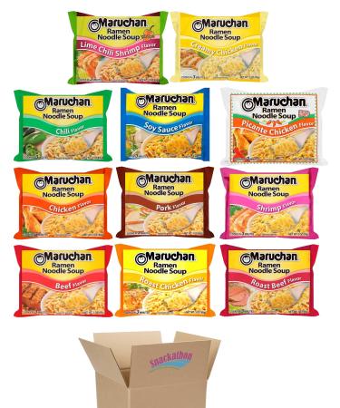 Ramen Noodle Soup Variety 11 Flavors 3 Ounce 1 Package each Flavor Total 11 Packages 6 Flavors 1 Count (Pack of 11)