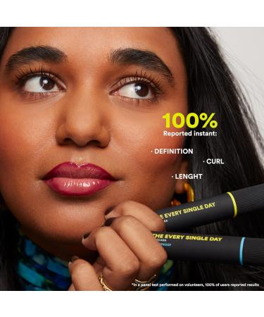 3ina Makeup - The Every Single Day Waterproof Mascara - Black Mascara Lengthening and Shaping Effect - Mascara with Hourglass Brush - Mascara for Sensitive Eyes - Vegan - Cruelty Free - Buy Online on GoSupps.com