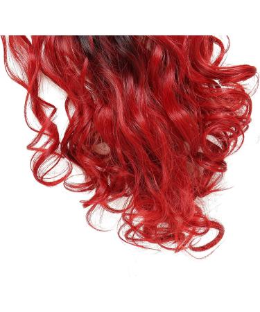 24 Inch Curly Clip-in Hair Extension 8 Pcs Full Head Heat-Resistant Dark Brown to Dark Red - Buy Online on GoSupps.com