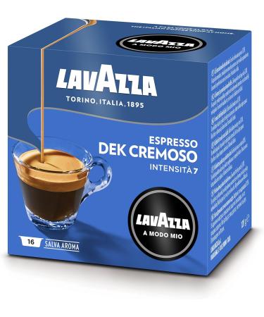 Lavazza A Modo Mio Espresso Dek Cremoso 256 Espresso Coffee Capsules Medium - Buy Online on GoSupps.com