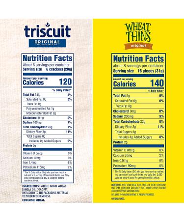 Wheat Thins & Triscuit Original Crackers Variety Pack - 4 Boxes | Delicious Snack Combo - Buy Online on GoSupps.com