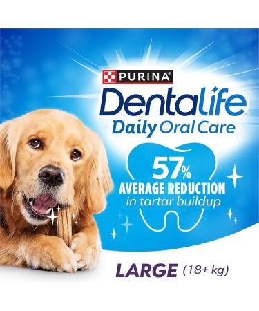 DentaLife Daily Oral Care Dog Treats for Large Breed Dogs - 920 g Pouch (1 Pack) 920 g (Pack of 1) - Buy Online on GoSupps.com