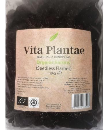 Organic Flame Raisins from Argentina in Eco Friendly Biodegradable Bag (1kg) Naturally Sweet - Buy Online on GoSupps.com
