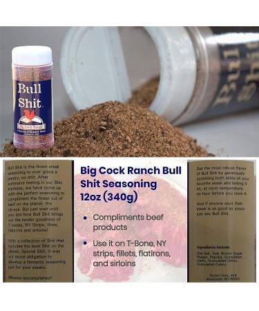 Big Cock Ranch Gourmet Seasoning Bundle - Special, Bull, Good, and Chicken Shit - Gluten-Free, No MSG - 4-Pack Variety Set - 13oz, 12oz, 11oz - Buy Online on GoSupps.com