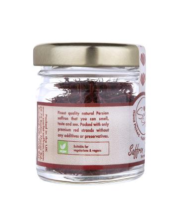 Scarlet Saffron Natural Red Saffron Threads (5g/.18oz) - Authentic Cooking Ingredient for Soups, Curry, Paella, Risotto & Beverages - Buy Online on GoSupps.com