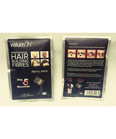 Volumon Professional Hair Building Fibres - Anti-hair loss - 22g refill - Great concept to save money don't throw away your old container Volumon works with all brands - Choose from 8 shades of colour (medium blonde)