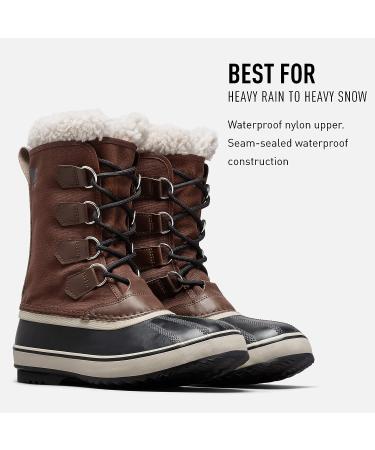 SOREL Men's 1964 Pac Nylon Snow Boot - Tobacco/Black - Size 10 - Buy Online on GoSupps.com
