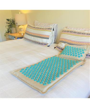 Lifeilove Nails Spikes Acupressure Acupuncture European Quality Mat and Pillow Pain Relief Stress Relief Muscle Relaxant - Buy Online on GoSupps.com