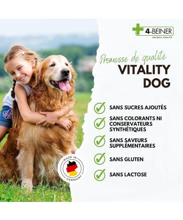 4-BEINER Vitality-Dog: 12 Multivitamins for Dogs Vitamin B Complex Vitamins A C E D Folic Acid Biotin Minerals Zinc Iron Manganese 100 Tablets - Buy Online on GoSupps.com