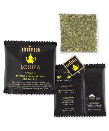 Organic Moroccan Lemon Verbena Herbal Tea Bags - 15 Biodegradable Sachets | Mina Louiza - Buy Online on GoSupps.com