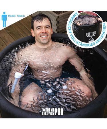 Xtreme Recovery Pod Ice Bath for Athletes - High-Quality Portable Ice Barrel for Indoor & Outdoor Use | Durable Black Cover - Buy Online on GoSupps.com