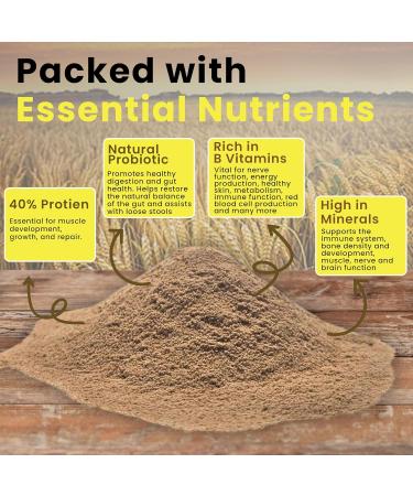 Food PURA Brewers Yeast Powder 5KG - use with Horses Ponies Vitamin B E & H for Pets and Animals - For Healthy Skin and Coats - also Human FOOD Grade! - Buy Online on GoSupps.com