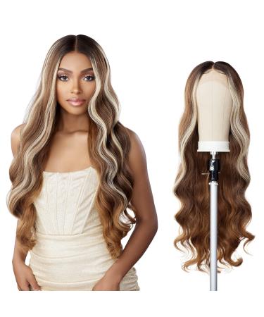 Sensationnel Butta Lace Front Wig - Natural Pre-Plucked Hairline Hand-tied HD Transparent Lace 5 Inch Deep Part with Babyhair - BUTTA Unit 31 (BALAYAGELATTE)
