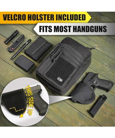 M-Tac Tactical Bag Shoulder Chest Pack - Concealed Carry Handgun Sling Bag (Black) - Buy Online on GoSupps.com