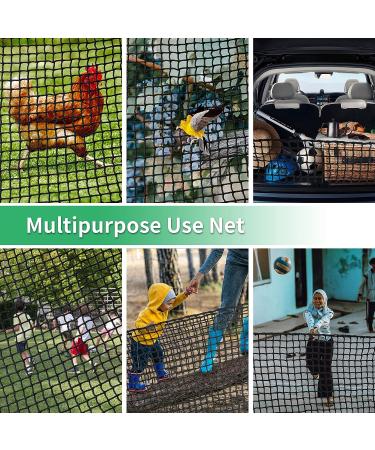 EMEKIAN Black Polyester Golf Practice Fence Net | Heavy Duty 10ft x 10ft Golf Ball Barrier Net | Portable Indoor/Outdoor Seine Net for Backyard | Adjustable Golf Batting Net - Buy Online on GoSupps.com