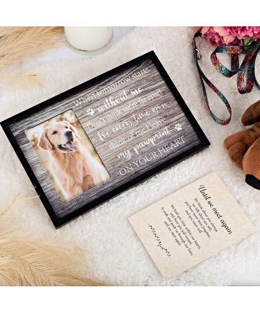 FEATHER & BLOSSOM Dog Memorial Picture Frame - Pet Remembrance Gift - Buy Online on GoSupps.com