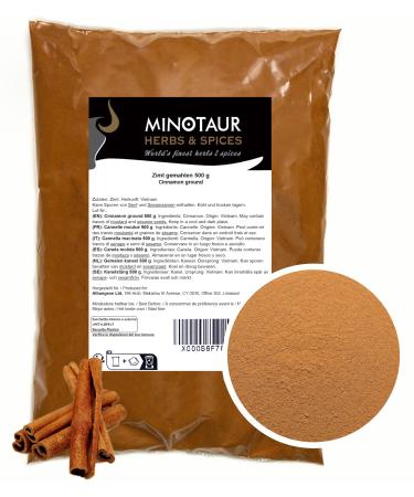Minotaur Spices | Ground Cinnamon, Mild Cinnamon Powder, 2 x 500g (1kg)