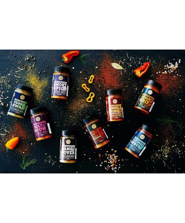 Tandoori Rajah Aromatic Rub - 100% Natural BBQ Seasoning - Intense Flavor for Meat Steaks - Large 180g Jar - Buy Online on GoSupps.com
