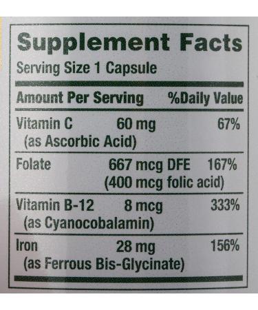 Nature's Bounty Gentle Iron 28mg - 90 Capsules | Easy on the Stomach - Buy Online on GoSupps.com