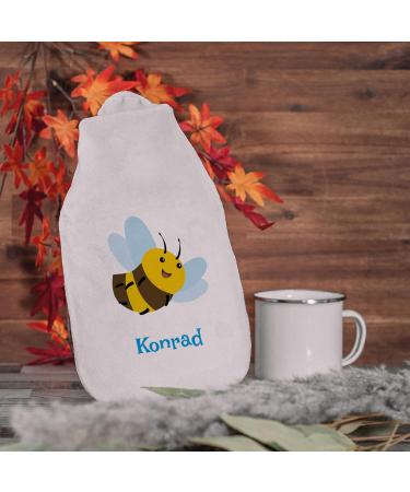Personalized Hot Water Bottle with Custom Cover - Cozy 800ml Gift for Kids & Adults | Stamp Factory - Buy Online on GoSupps.com