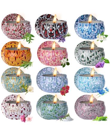 Scented Candles Gifts for Women Candles for Home Scented 12 Pack Soy Wax Christmas Candles Gifts Sets Birthday Gifts for Women Best Friends Sister Colleague