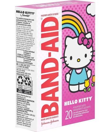 Band-Aid Hello Kitty Adhesive Bandages for Kids - Assorted Sizes 20 ct - Buy Online on GoSupps.com