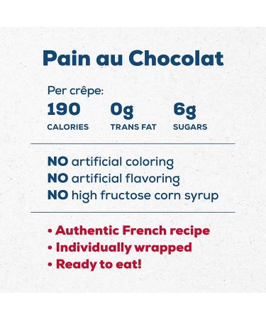 La Boulangere Pains Au Chocolat - 16-Count Individually Wrapped Chocolate Croissants - Buy Online on GoSupps.com