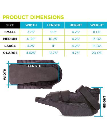 Forefoot Off-Loading Healing Shoe - Non-Weight Bearing Medical Boot for Diabetic Foot Ulcer Protection - Metatarsalgia Pain Relief - Post Surgery Support (Medium) - Buy Online on GoSupps.com